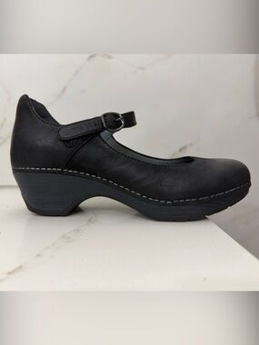 Dansko Black Mary Jane Platform Shoe